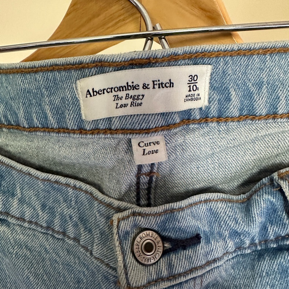 Baggy Low Rise Curve Love Abercrombie jeans